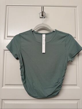 lululemon athletica Ribbed Short Sleeve Tee in Sage